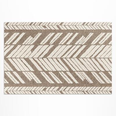 Vinyl carpet Indian abstract boho plaid pattern