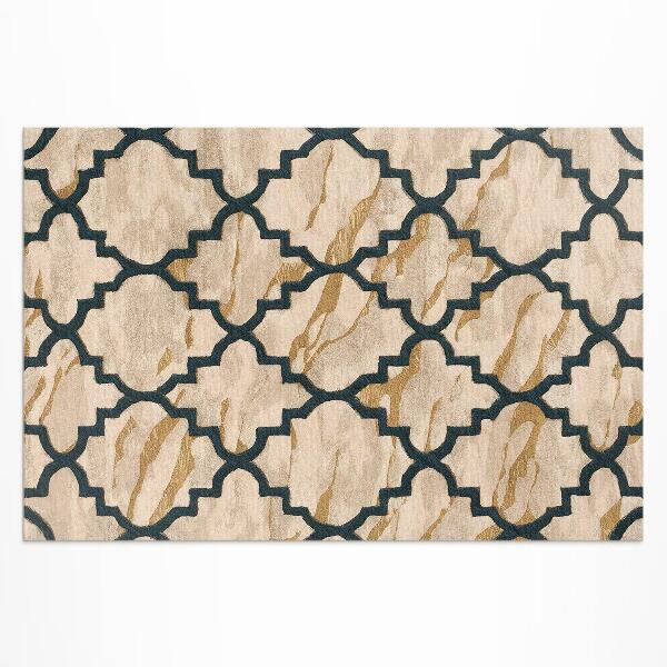 Vinyl carpet Arabic marble mosaic in Moroccan style