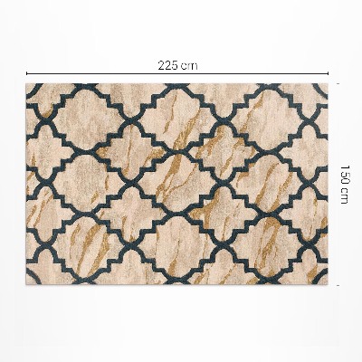 Vinyl carpet Arabic marble mosaic in Moroccan style