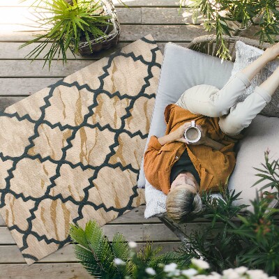 Vinyl carpet Arabic marble mosaic in Moroccan style