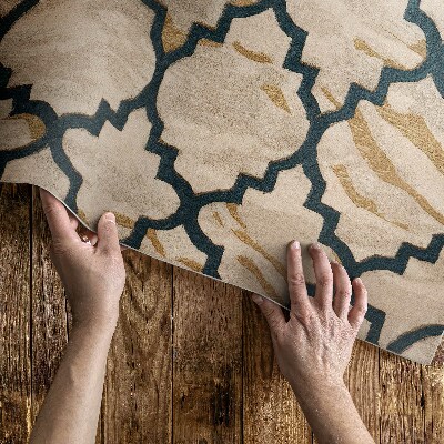 Vinyl carpet Arabic marble mosaic in Moroccan style