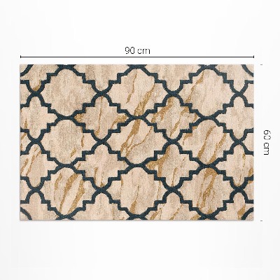 Vinyl carpet Arabic marble mosaic in Moroccan style