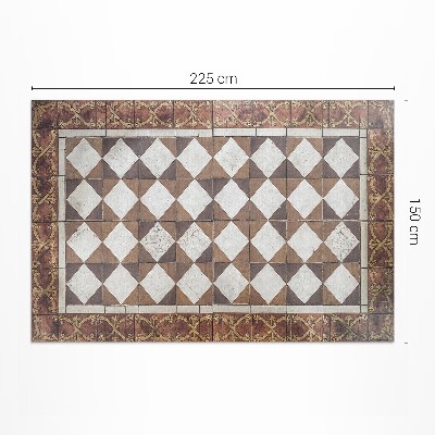 Vinyl carpet Art deco tiles