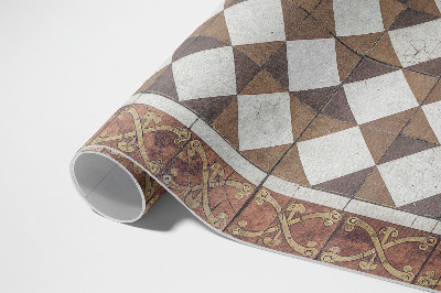 Vinyl carpet Art deco tiles