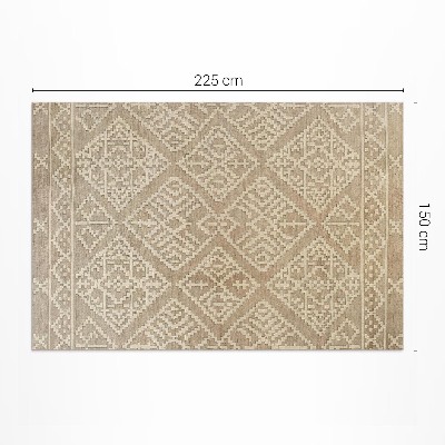 Vinyl carpet Simple Aztec motifs in a classic shape