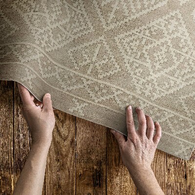 Vinyl carpet Simple Aztec motifs in a classic shape