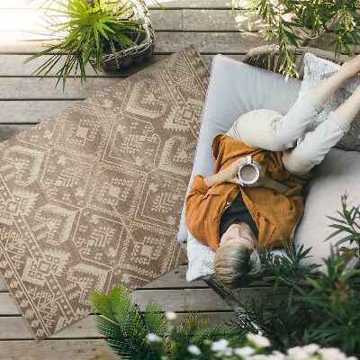 Vinyl carpet Ancient inspiration in Aztec patterns