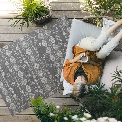 Vinyl carpet Garden scenes in floral patterns