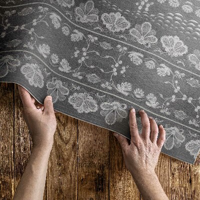 Vinyl carpet Garden scenes in floral patterns