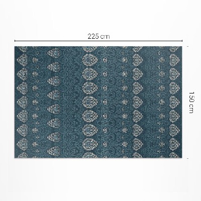 Vinyl carpet Aztec aesthetics in retro designs