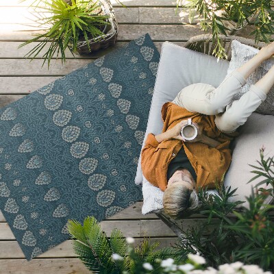 Vinyl carpet Aztec aesthetics in retro designs