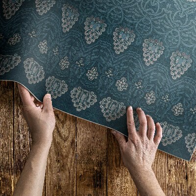 Vinyl carpet Aztec aesthetics in retro designs
