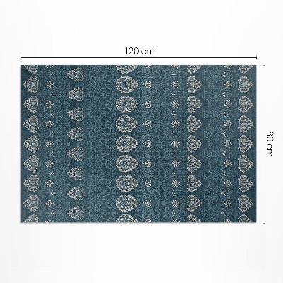 Vinyl carpet Aztec aesthetics in retro designs