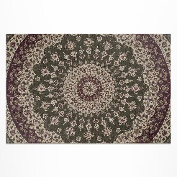 Vinyl carpet Aztec mandalas in vintage style