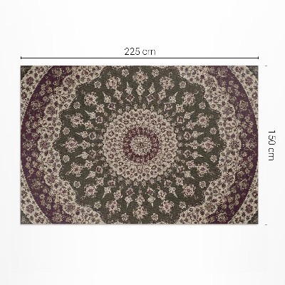 Vinyl carpet Aztec mandalas in vintage style