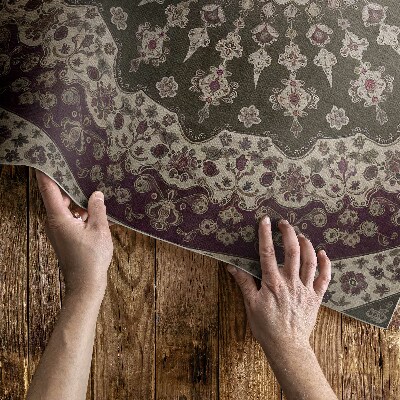 Vinyl carpet Aztec mandalas in vintage style
