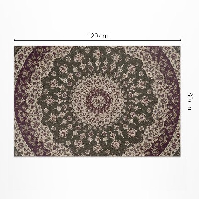 Vinyl carpet Aztec mandalas in vintage style