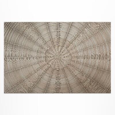 Vinyl carpet Wicker plaid