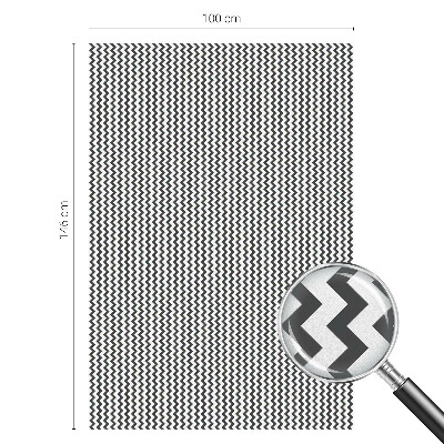 Decorative window film stained glass design Zigzag pattern