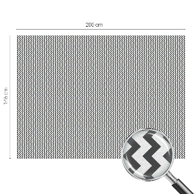 Decorative window film stained glass design Zigzag pattern