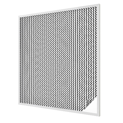 Decorative window film stained glass design Zigzag pattern