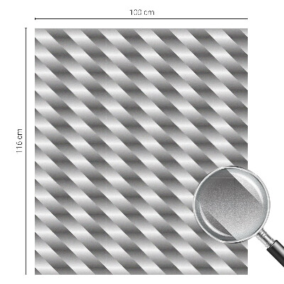 Frosted window film with stained glass pattern Geometric stripes