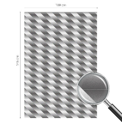 Frosted window film with stained glass pattern Geometric stripes