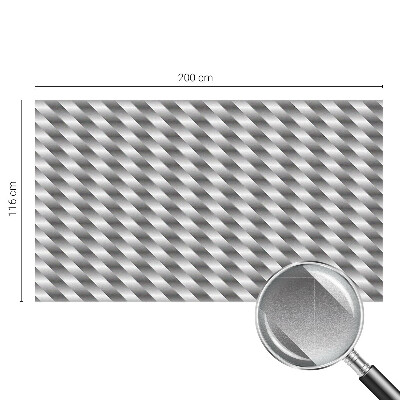 Frosted window film with stained glass pattern Geometric stripes