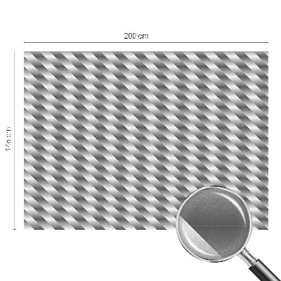 Frosted window film with stained glass pattern Geometric stripes