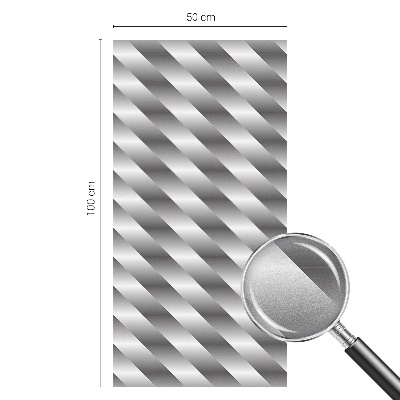 Frosted window film with stained glass pattern Geometric stripes