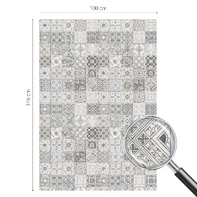 Coloured glass film for windows Tiled patterns