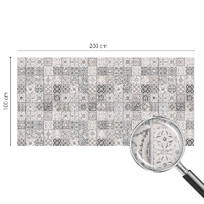 Coloured glass film for windows Tiled patterns