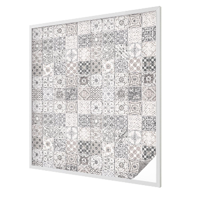 Coloured glass film for windows Tiled patterns