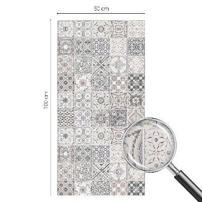 Coloured glass film for windows Tiled patterns