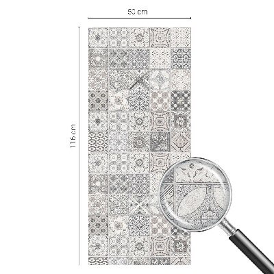 Coloured glass film for windows Tiled patterns