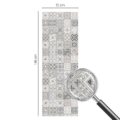 Coloured glass film for windows Tiled patterns