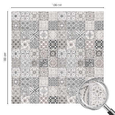 Coloured glass film for windows Tiled patterns