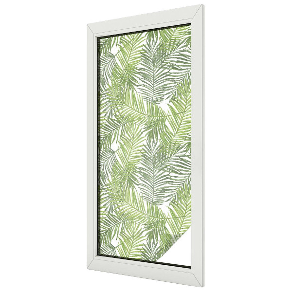 Privacy window film stained glass effect Plant patterns
