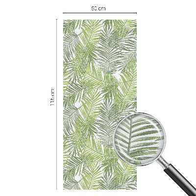 Privacy window film stained glass effect Plant patterns