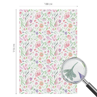 Patterned window film stained glass Floral pattern