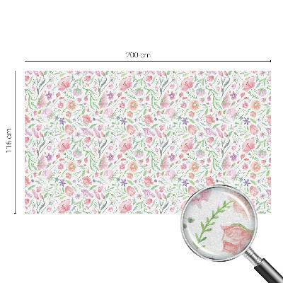Patterned window film stained glass Floral pattern
