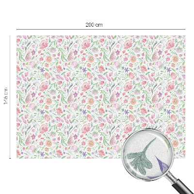 Patterned window film stained glass Floral pattern