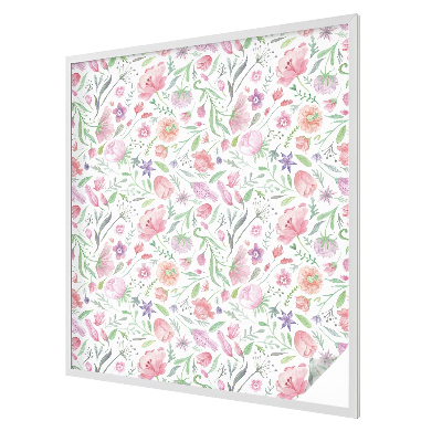 Patterned window film stained glass Floral pattern