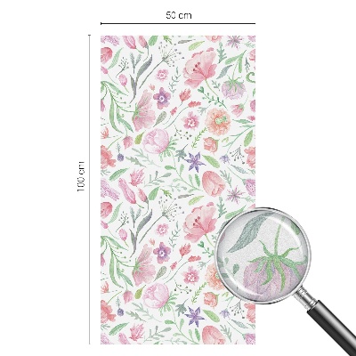 Patterned window film stained glass Floral pattern