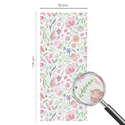 Patterned window film stained glass Floral pattern