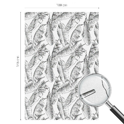 Privacy window film stained glass effect Tropical leaves