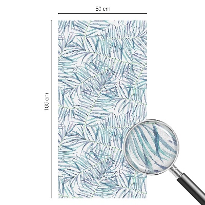 Patterned window film stained glass Botanical pattern