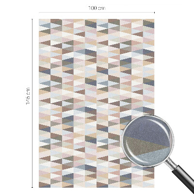 Frosted window film with stained glass pattern Pastel symmetry