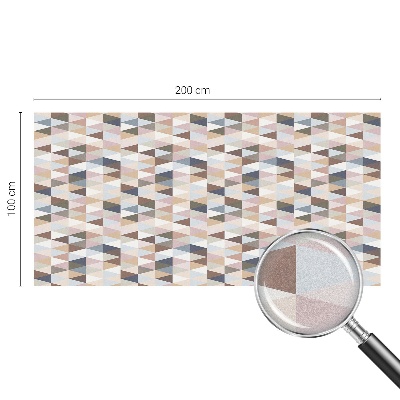 Frosted window film with stained glass pattern Pastel symmetry