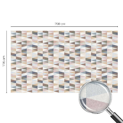 Frosted window film with stained glass pattern Pastel symmetry